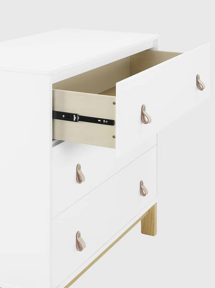Image 4 of 5, babyGap Legacy 3 Drawer Dresser with Leather Pulls and Interlocking Drawers