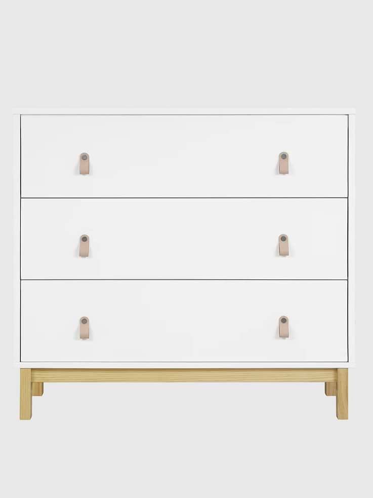 Image 2 of 5, babyGap Legacy 3 Drawer Dresser with Leather Pulls and Interlocking Drawers