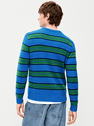 Image 2 of 3, Striped Crew-Neck Sweater