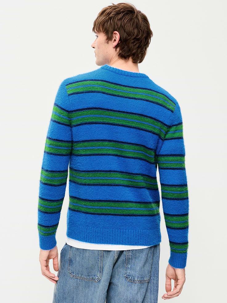 Image 2 of 3, Striped Crew-Neck Sweater