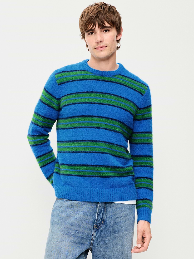 Image 1 of 3, crew neck, long sleeves, rib-knit trim, pullover style, Product #1182695
