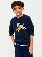 Image 1 of 3, crew neck, long sleeves, drop shoulders, graphic at front, Product #1182757