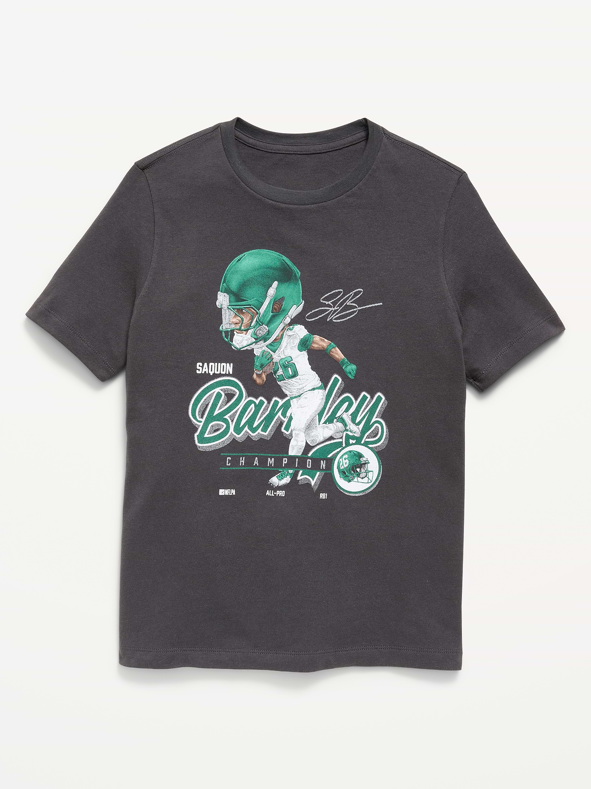 Philadelphia Eagles Saquon Barkley Gender-Neutral Graphic T-Shirt for Kids