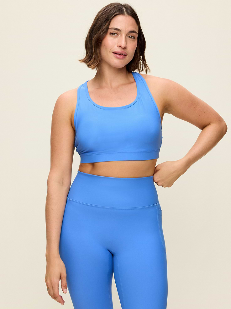 Image 4 of 8, Medium Support PowerSoft Racerback Sports Bra