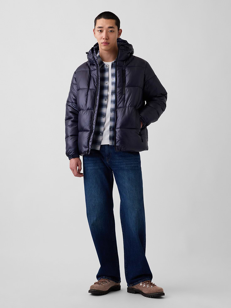 Image 2 of 6, Recycled Heavyweight Puffer Jacket