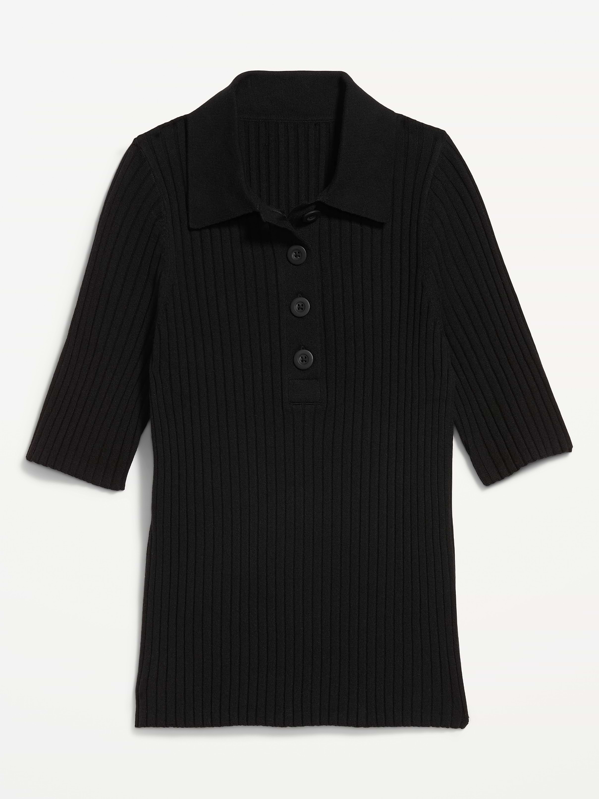 Image 2 of 3, Short-Sleeve Ribbed Polo