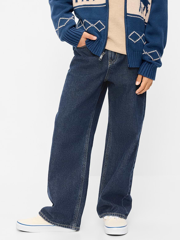 Baggy Non-Stretch Jeans for Boys