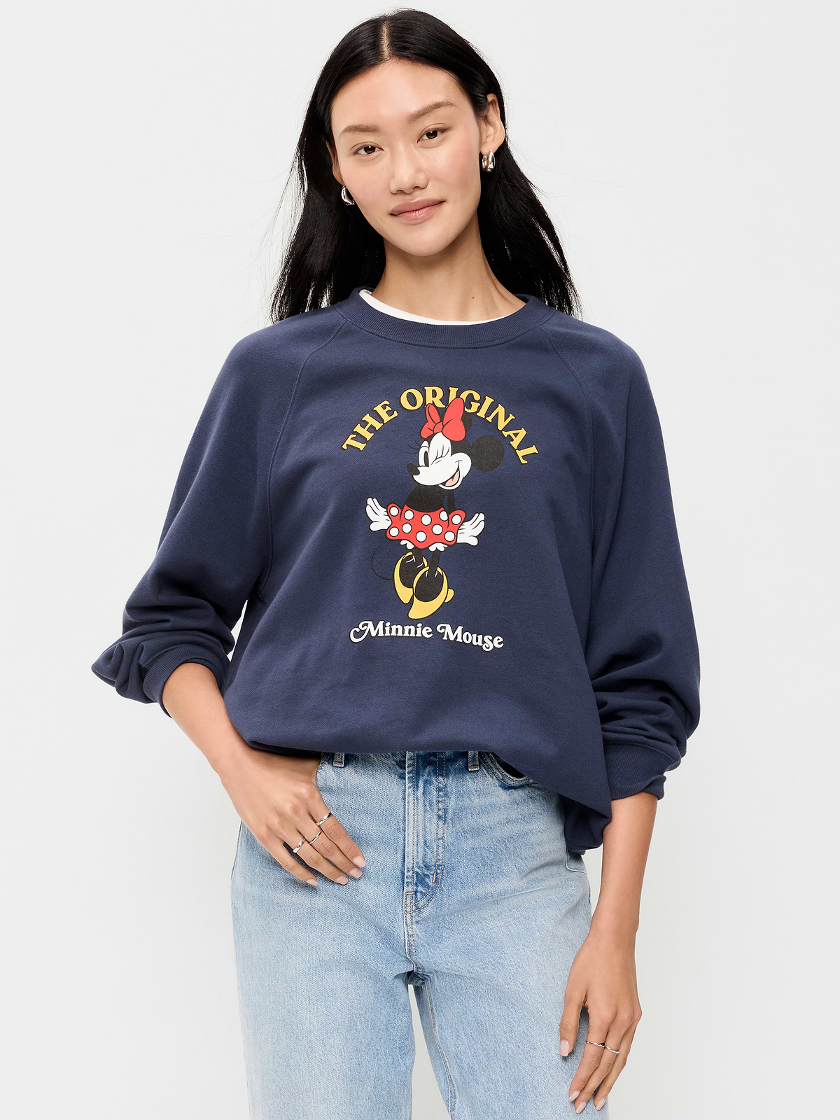 Old Navy x Disney Minnie Mouse Oversized Raglan Sweatshirt for Women