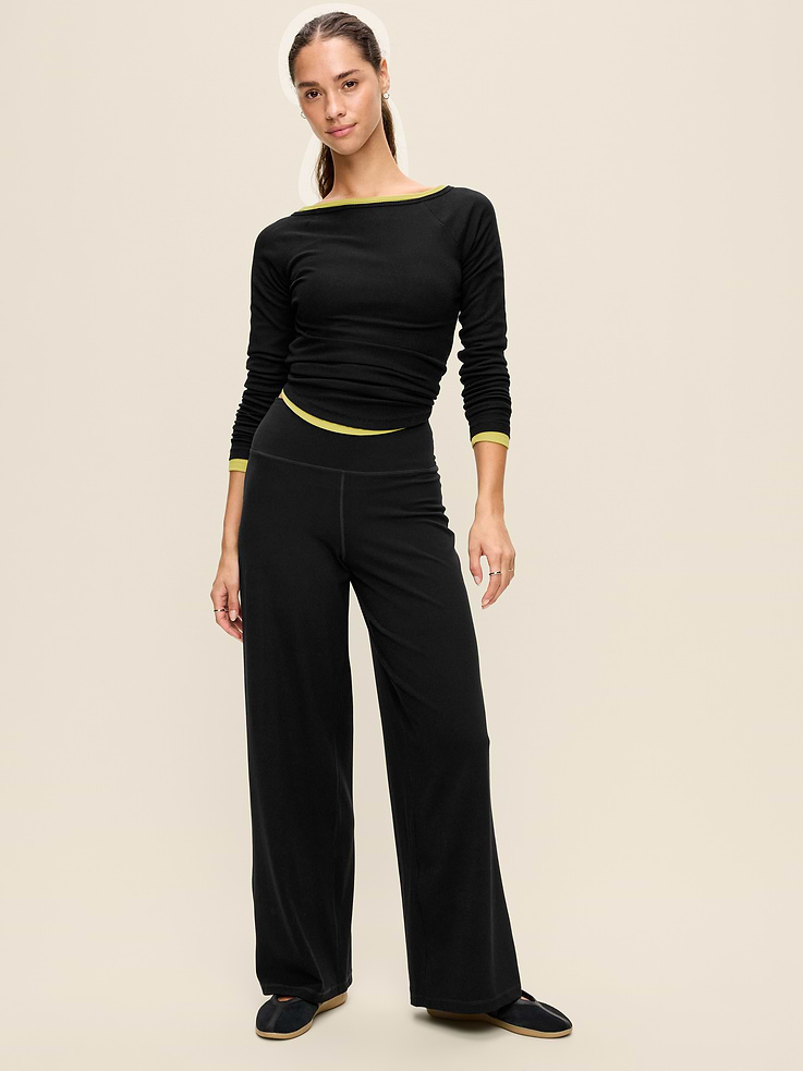 Image 2 of 10, High-Waisted StudioSmooth Wide-Leg Pants