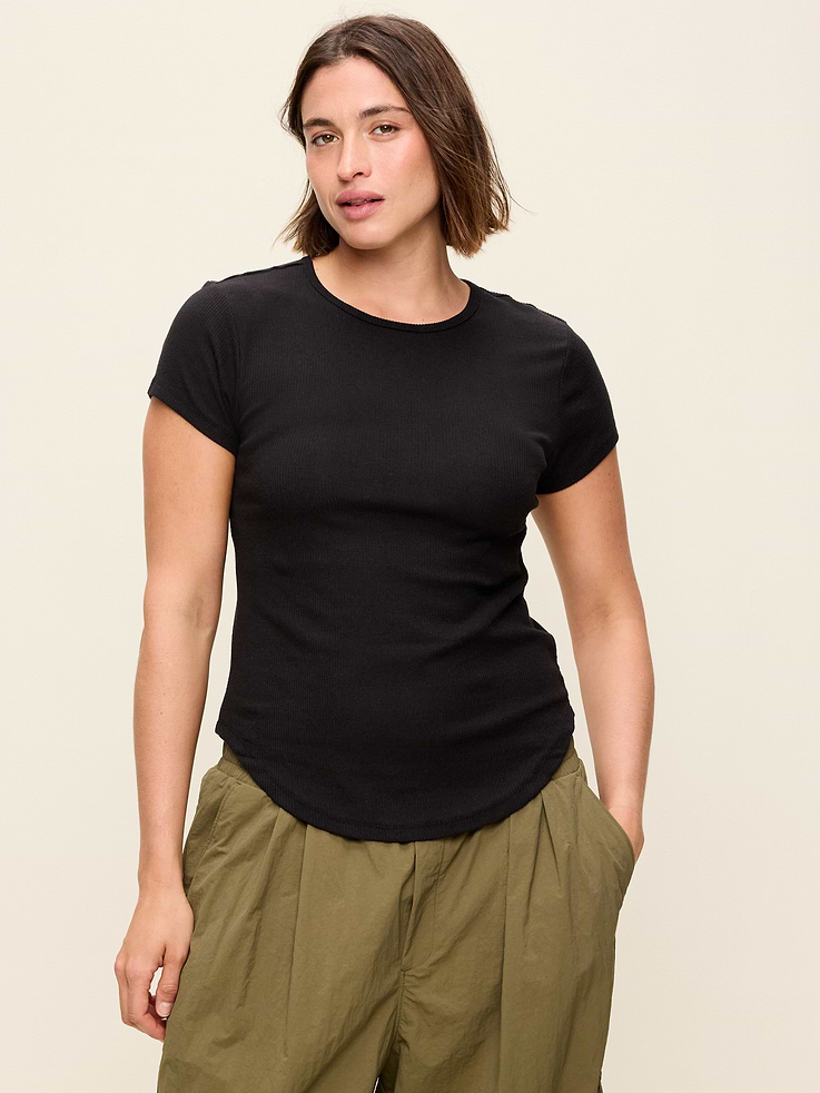 Image 6 of 10, CloudLite Crew-Neck Ribbed T-Shirt