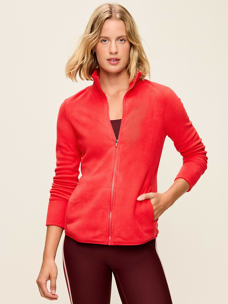 Image 1 of 9, funnel collar, long sleeves, full zip front, side pockets, Product #903184