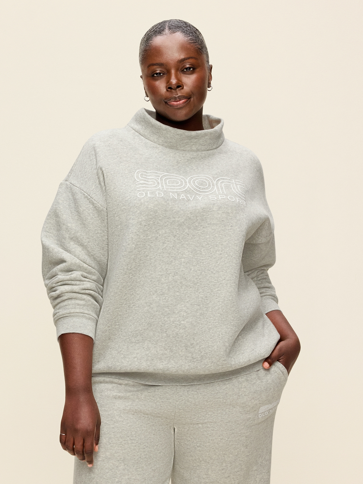 Baseline Fleece Mock-Neck Sweater | Old Navy