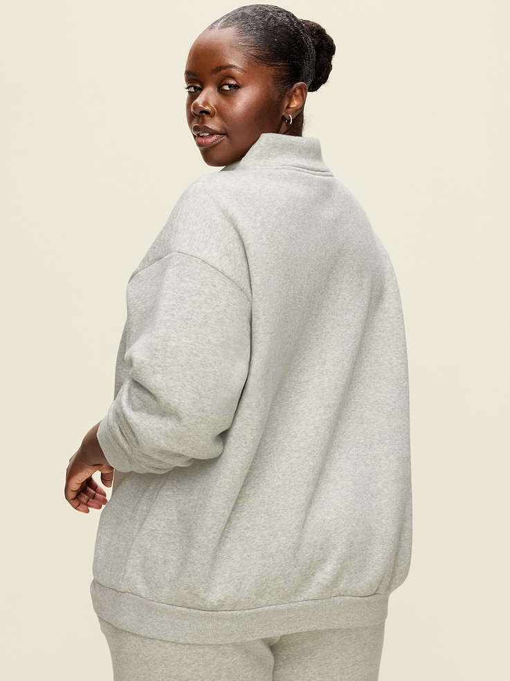 Image 6 of 6, Baseline Fleece Mock-Neck Sweater