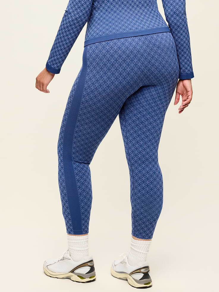 Image 10 of 10, High-Waisted Seamless Jacquard Leggings