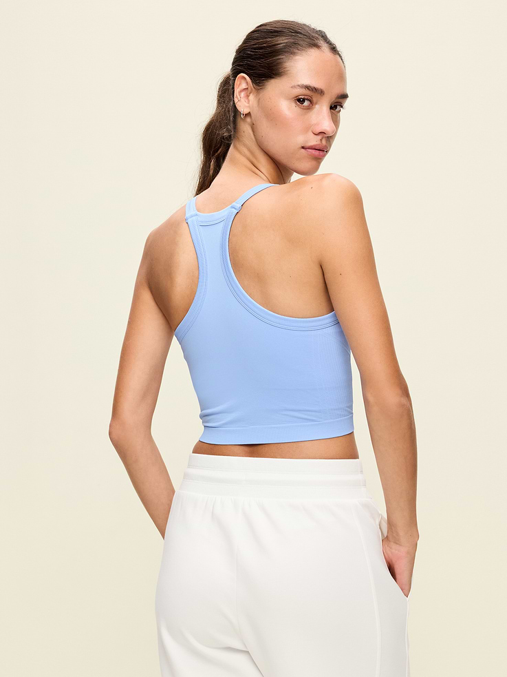 Image 2 of 5, Seamless Square-Neck Longline Bra