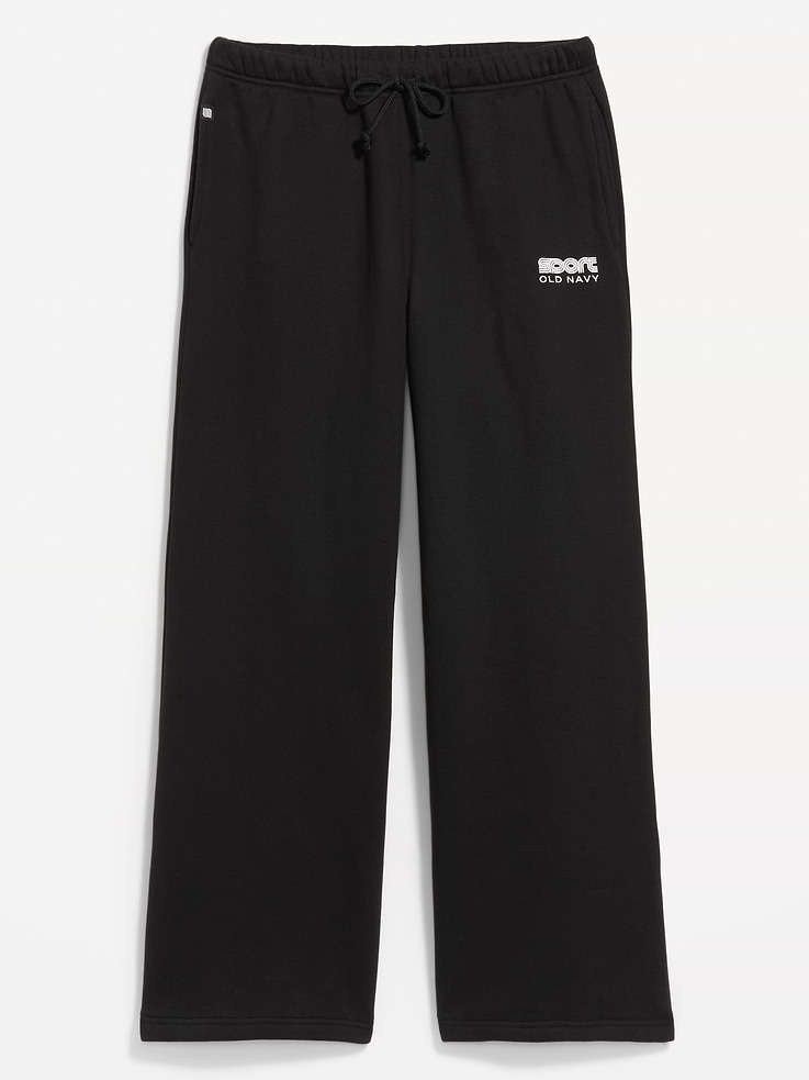 Image 6 of 7, High-Waisted Baseline Fleece Wide-Leg Sweatpants
