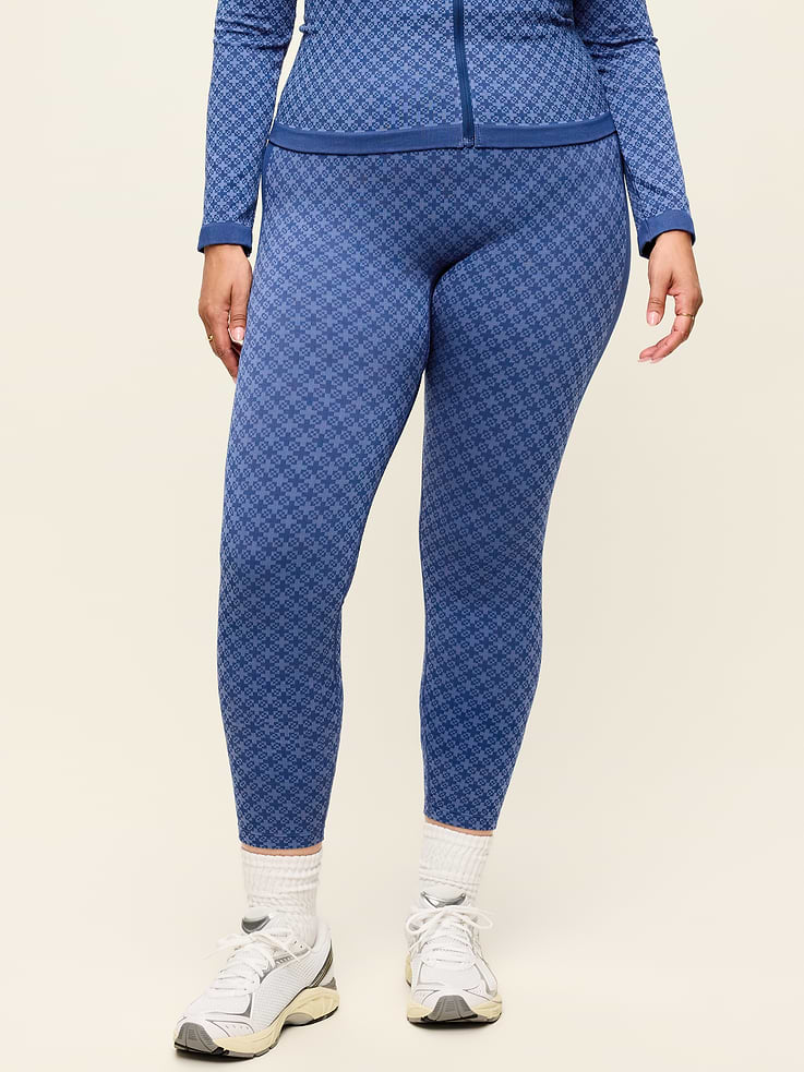 Image 9 of 10, High-Waisted Seamless Jacquard Leggings