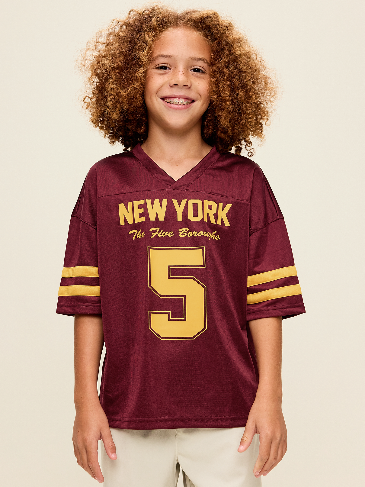 Image 1 of 3, v neck, short sleeves, drop shoulders, Product #906067