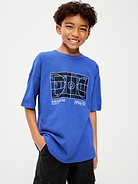 Image 1 of 1, crew neck, short sleeves, drop shoulders, graphic at front, Product #904653
