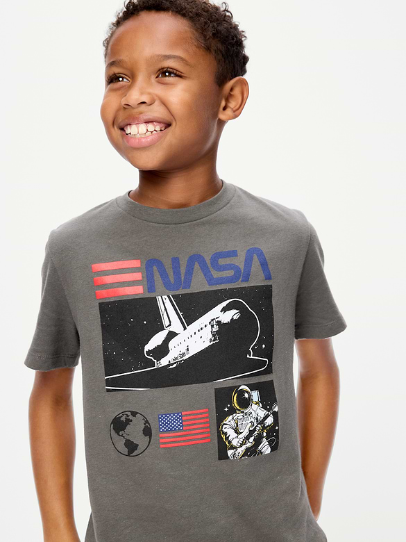 NASA Gender-Neutral Graphic T-Shirt for Kids
