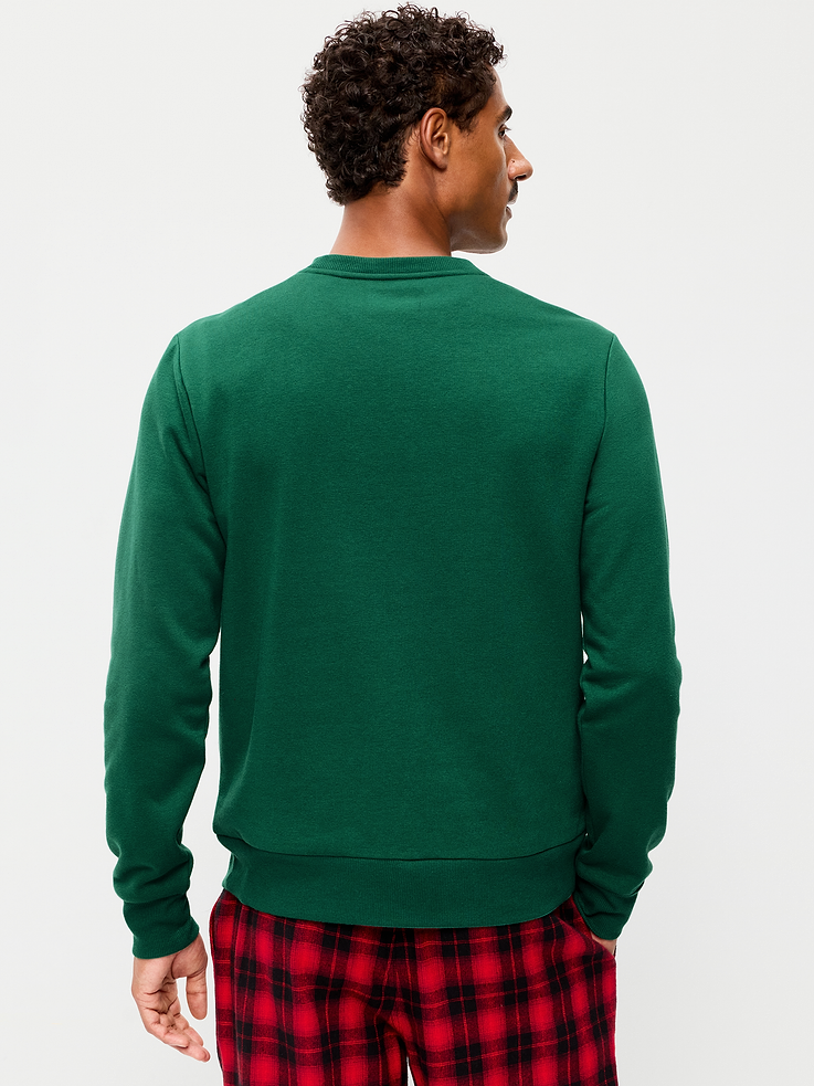 Image 2 of 4, Graphic Crew-Neck Sweatshirt