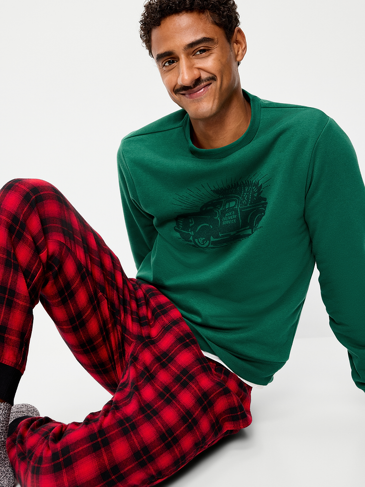Image 3 of 4, Graphic Crew-Neck Sweatshirt