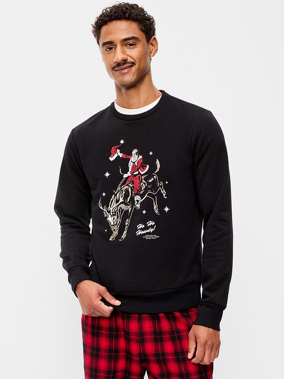 Graphic Crew-Neck Sweatshirt