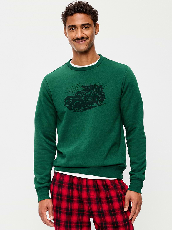 Graphic Crew-Neck Sweatshirt
