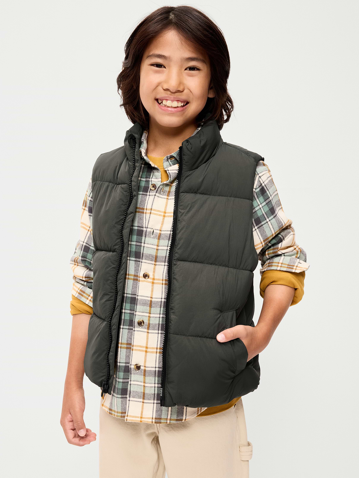 Image 1 of 1, mock neck, full zipper, welt pockets, hanging loop, Product #908013