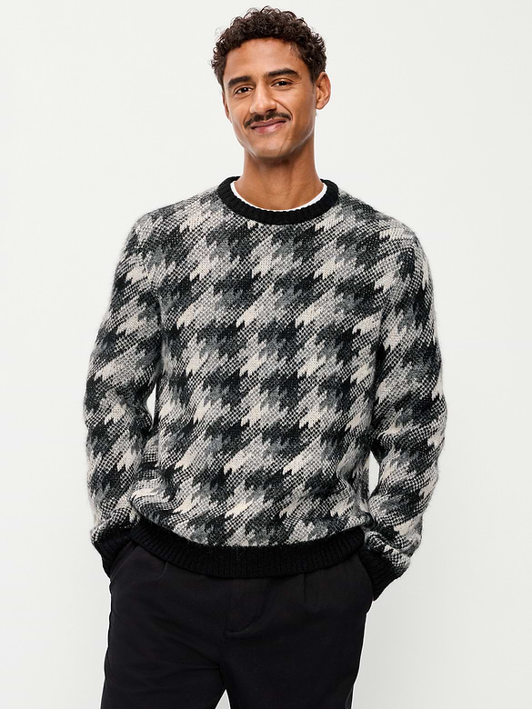 Crew-Neck Wool-Blend Sweater