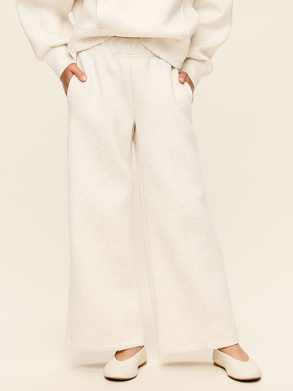 High-Waisted Bounce Fleece Wide-Leg Sweatpants for Girls
