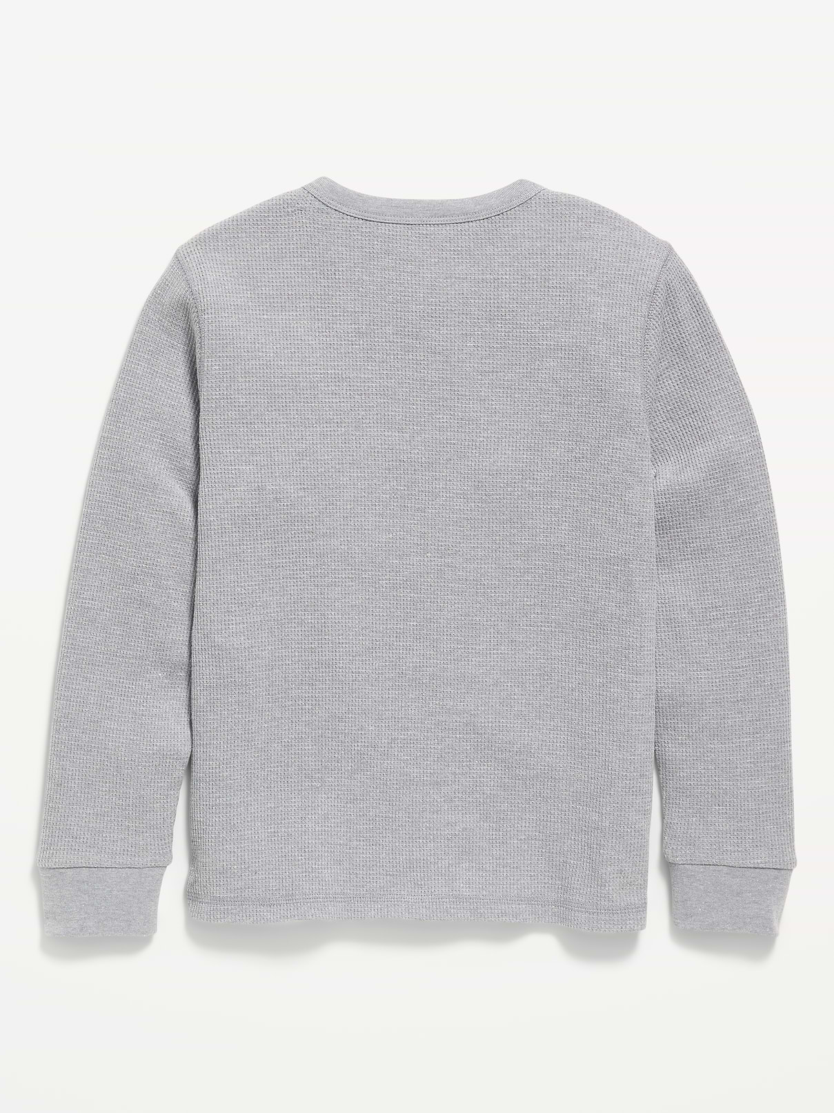 Image 2 of 2, Long-Sleeve Waffle-Knit T-Shirt for Boys