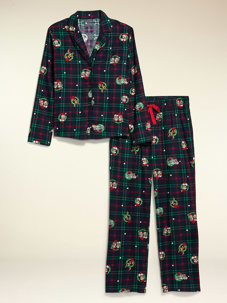 Image 4 of 8, Old Navy x Disney Flannel Pajama Pant Set for Women, All-Access Cardmember