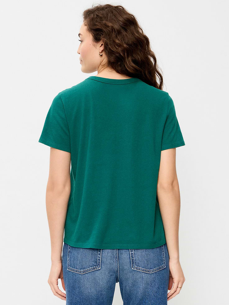 Image 2 de 5, T-shirt passe-partout ras du cou à imprimé