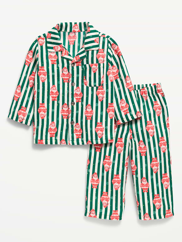 Unisex Flannel Pajama Set for Toddler