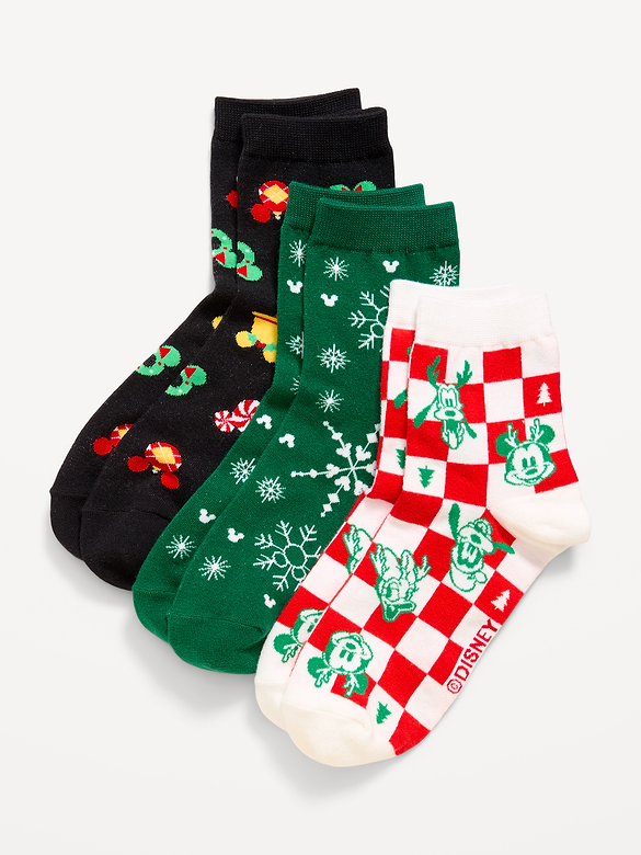 Disney© 3-Pack Crew Socks for Women