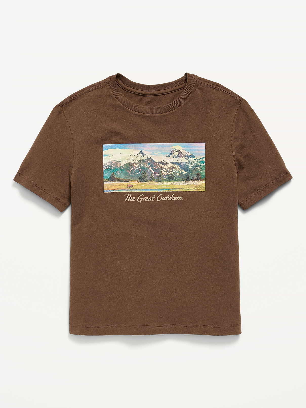 Image 1 of 2, crew neck, short sleeves, graphic at front, Product #911263
