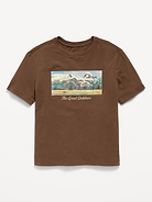Image 1 of 2, crew neck, short sleeves, graphic at front, Product #911263