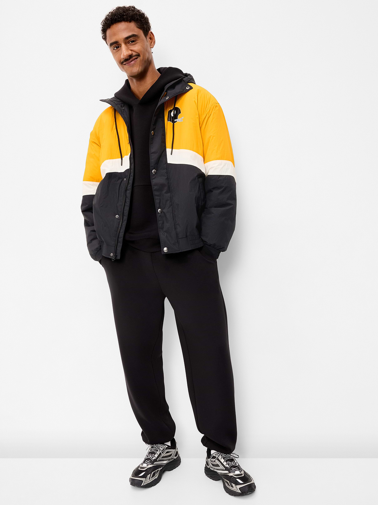 Image 3 of 7, Pittsburgh Steelers Oversized Jacket for Adults