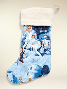 Image 1 of 2, flannel stockings, sherpa foldover cuff, features licensed graphic, ©Disney, Product #907819