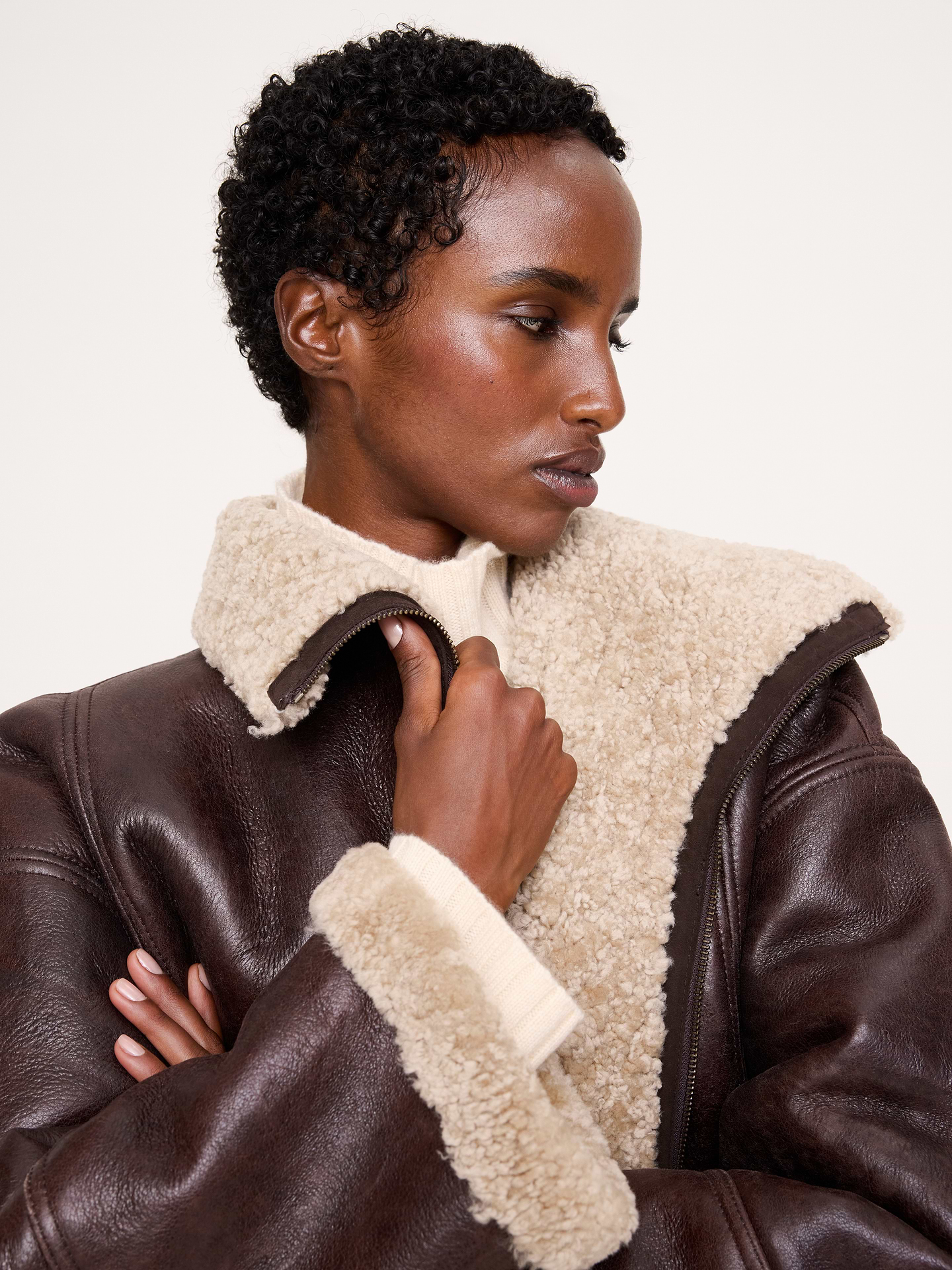 Image 6 de 8, Manteau en rason réversible