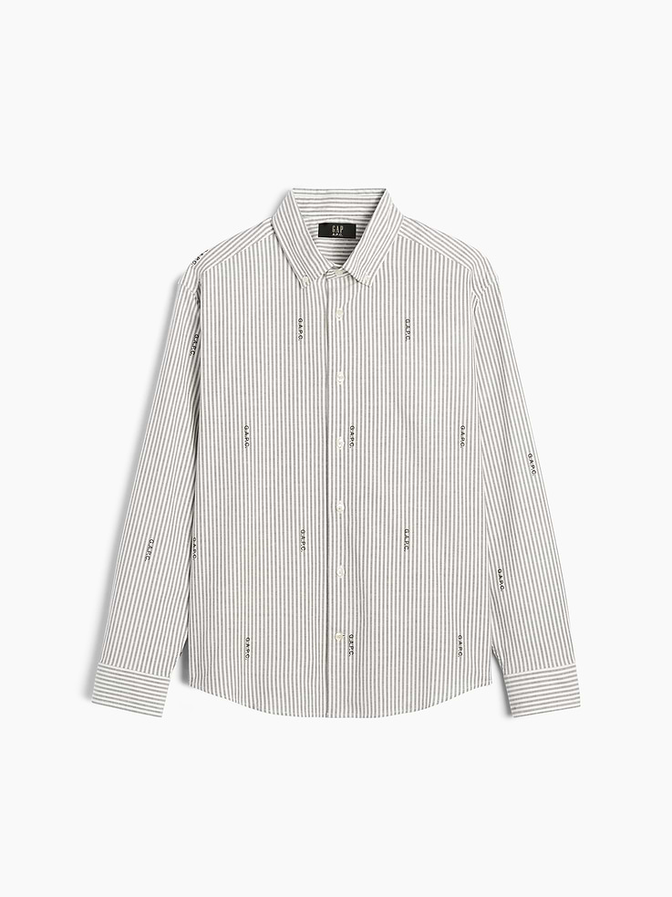 Image 7 of 8, Gap × A.P.C. Relaxed Logo Oxford Shirt, Cardmember Early Access