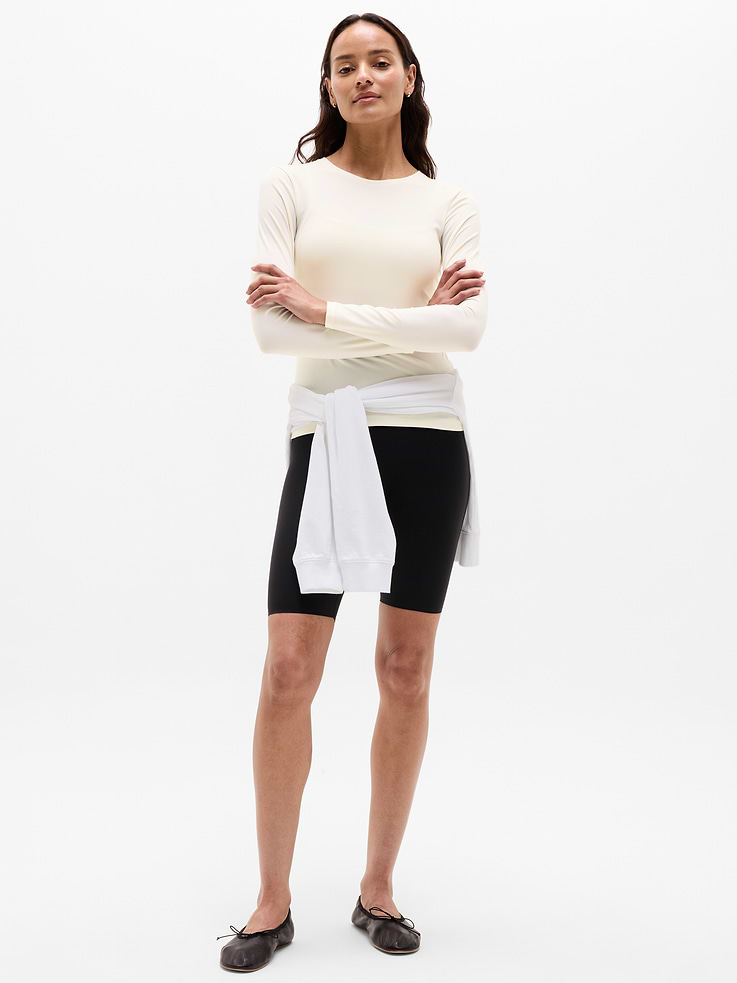 Image 2 of 7, BodyMove Crew Neck Long Sleeve Top