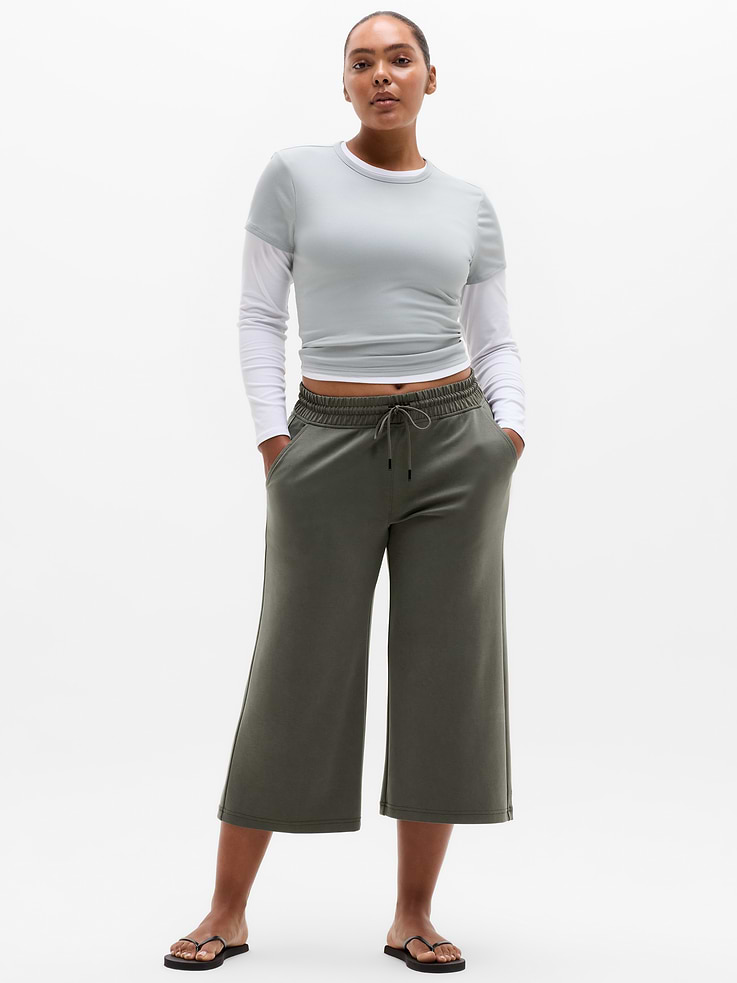 Image 5 of 7, Seasoft Wide Crop Pant