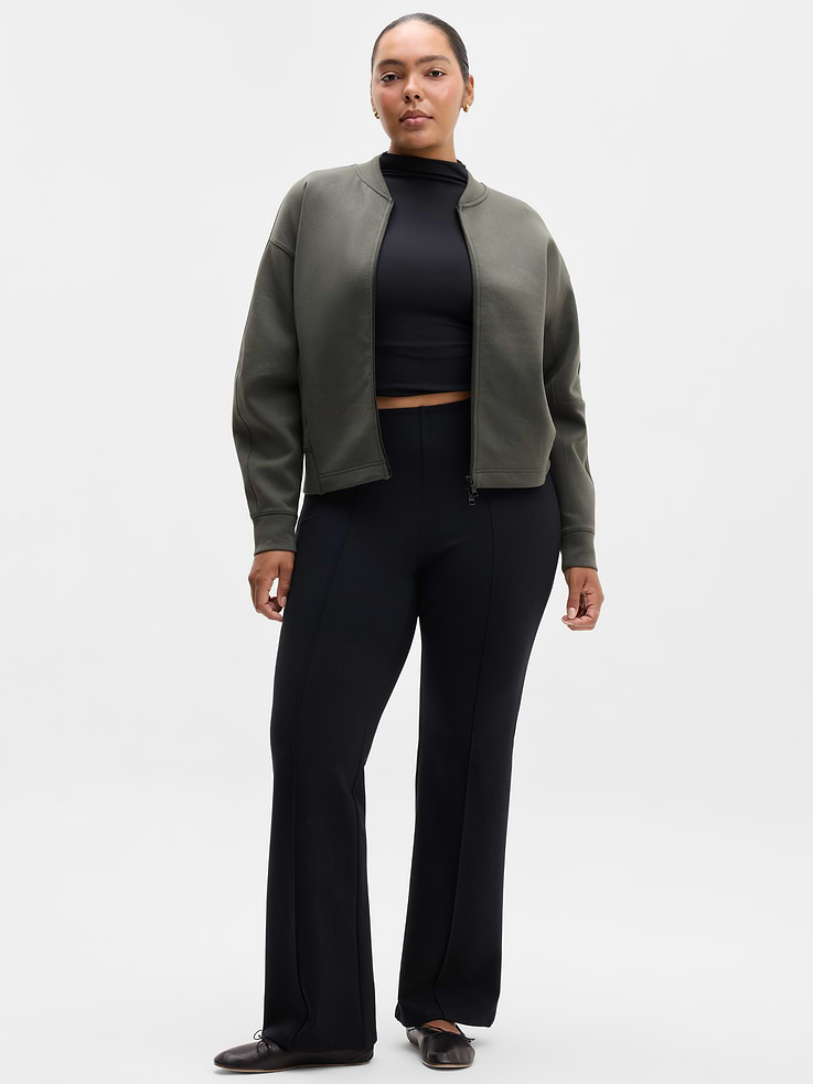 Image 4 of 6, Form Knit Bomber Sweatshirt