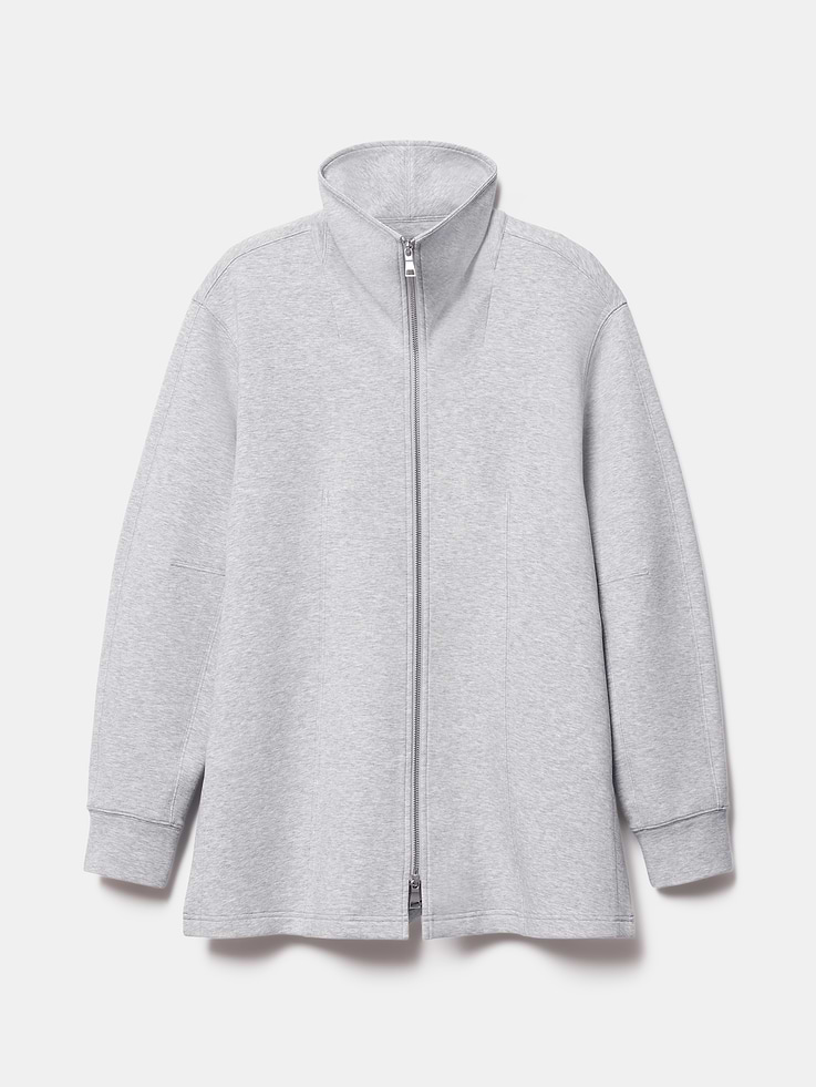 Image 5 of 6, Form Knit Seamed Full Zip