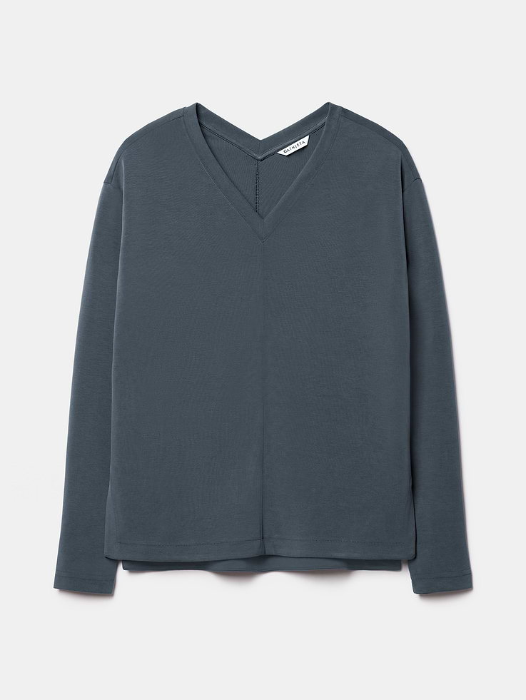 Image 6 of 6, Seasoft V-Neck Sweatshirt