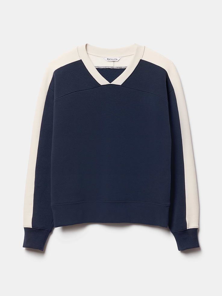 Image 6 of 6, Forever Fleece V-Neck Sweatshirt