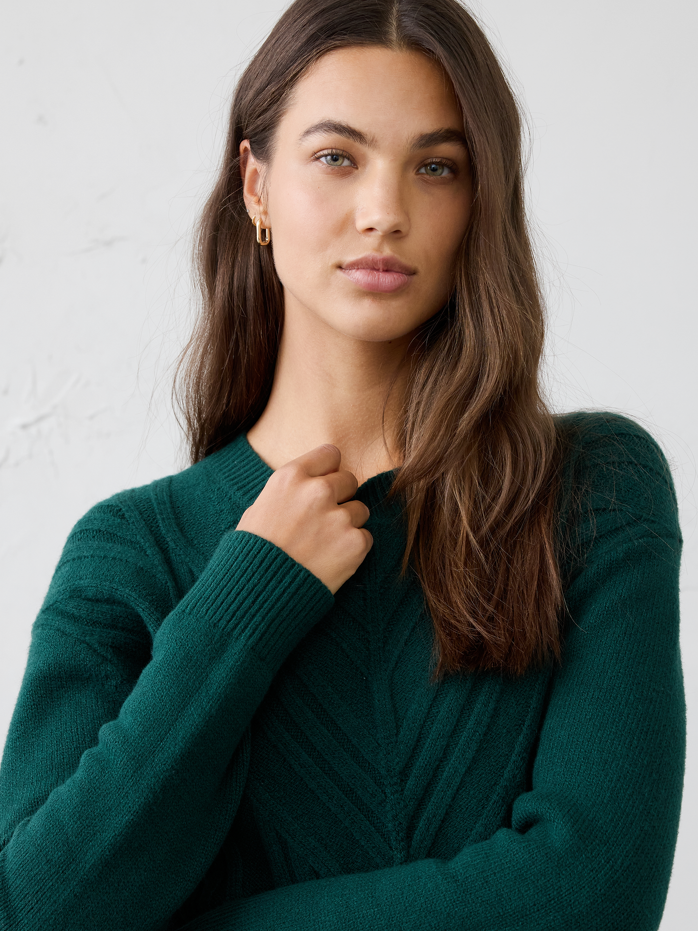 Image 3 of 6, Cable Mini Sweater Dress