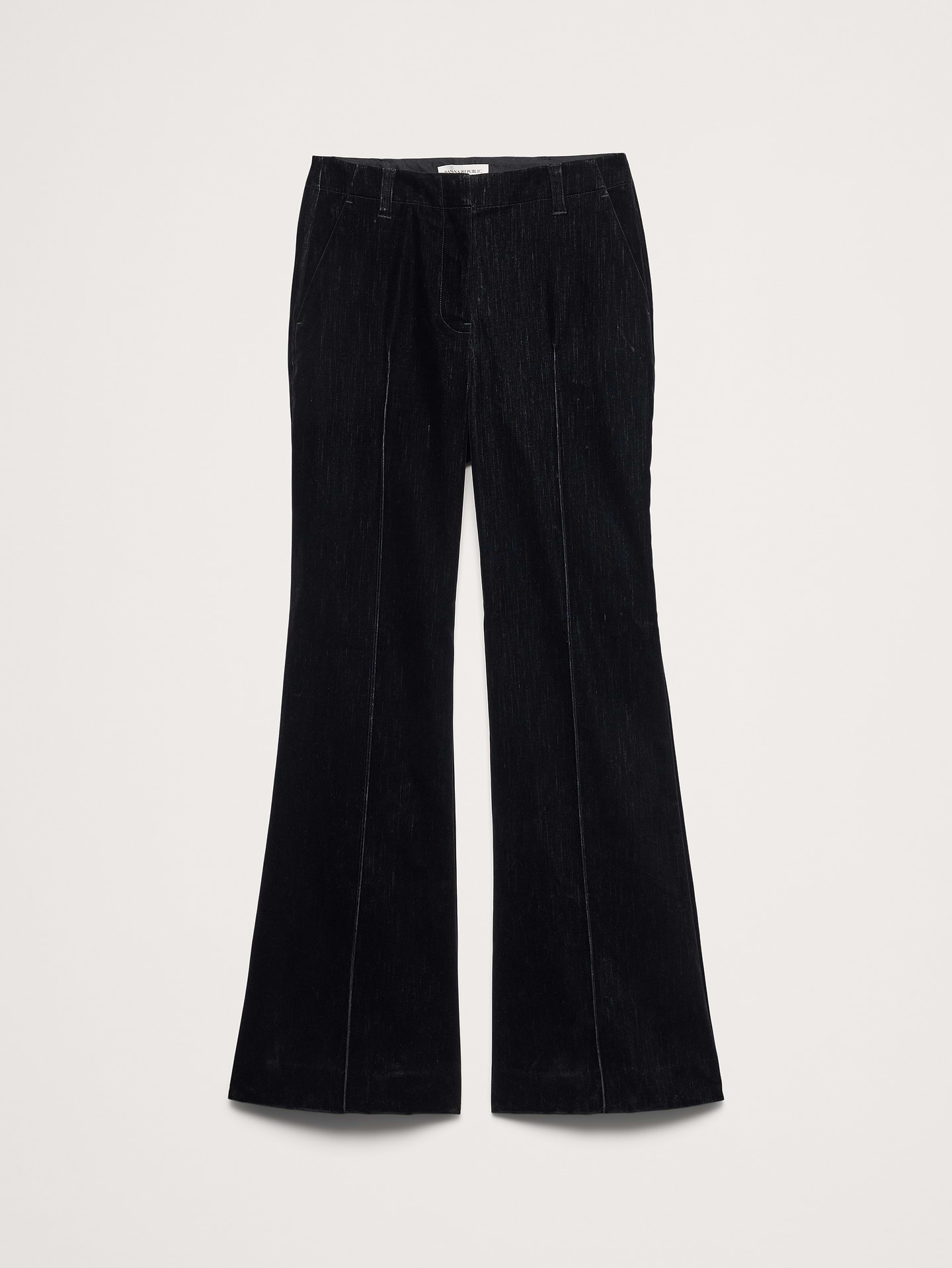 Image 4 of 4, High-Rise Super Flare Flocked Pant